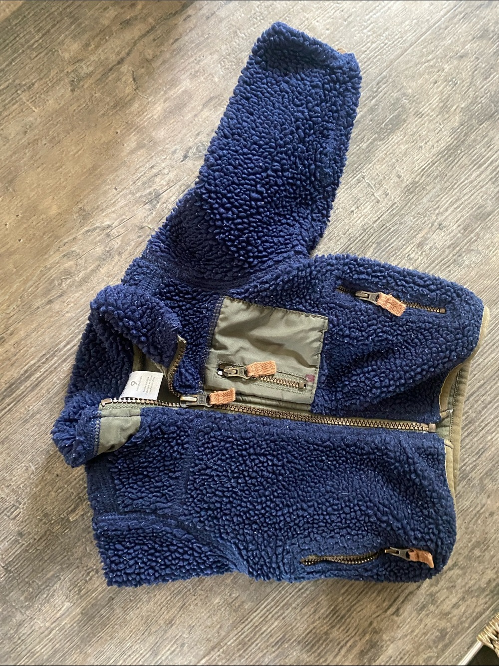 Carter's Navy Sherpa Zip Vest for Kids